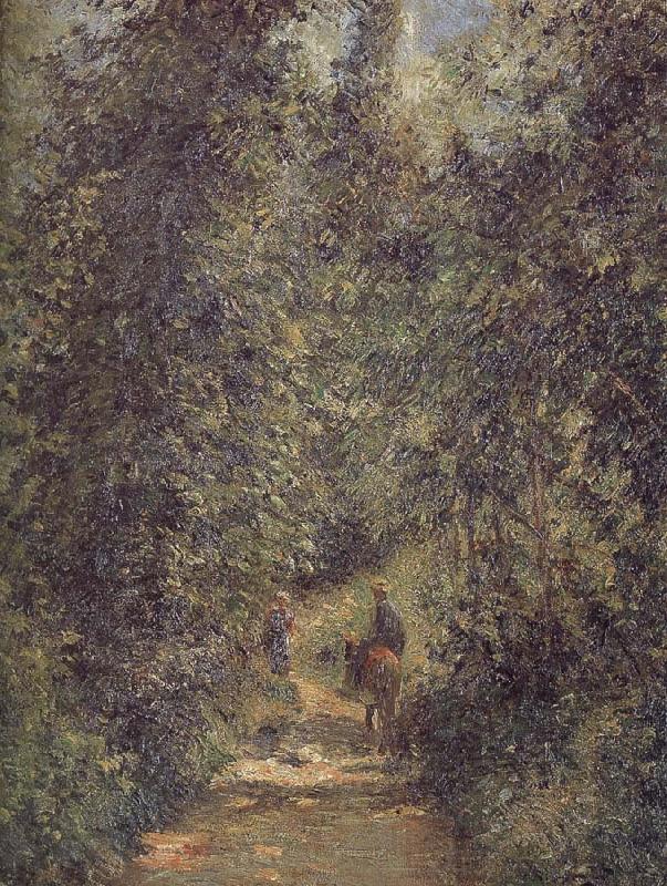 Camille Pissarro Summer forest road Spain oil painting art